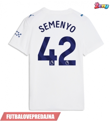 Lacne Ženy Futbalové dres Manchester City Antoine Semenyo #42 2026-27 Krátky Rukáv - Tretina